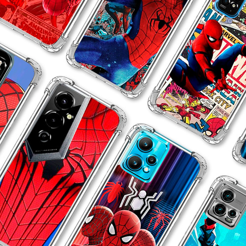 Forro Antigolpe Spiderman Xiaomi Todos Los Modelos