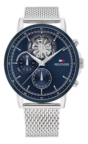 Reloj Para Hombre Tommy Hilfiger Stewart 1710609 Plateado