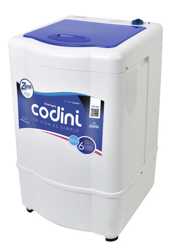 Lavarropas Codini Evolution 7052 Semiautomático 7kgs Color Blanco