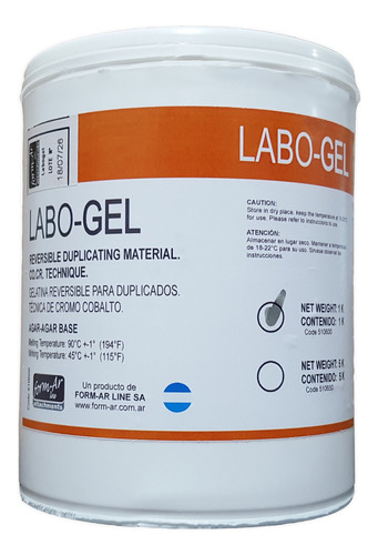 Gelatina Labo Gel X Kg De Duplicación Laboratorio Dental