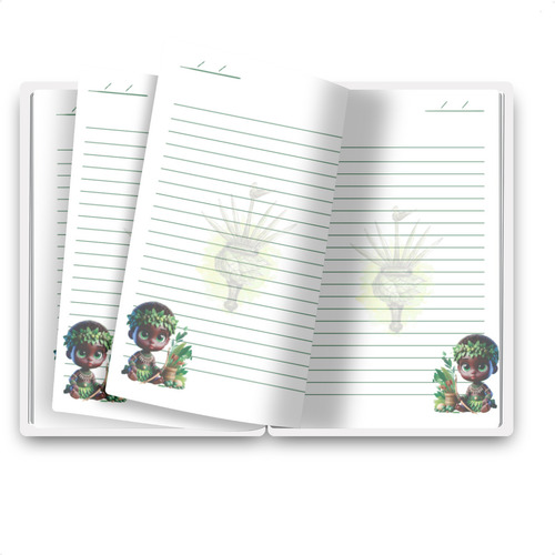 Caderno Capa Dura A5 Orixás - 100 Folhas