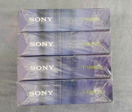 Lote 4 Video Cassettes Virgen Sony Para Vhs New Sealed (Usado)