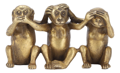 Tres Monos, Estatuas De Monos Sabios, No Oyen Mal, No Ven Ma
