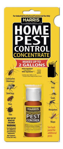 Harris Home Control De Plagas, Concentrado De 2 Galones -