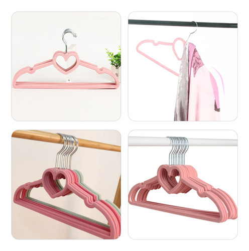 Kit 50 Cabide Slim De Veludo Rosa Infantil Ultra Fino