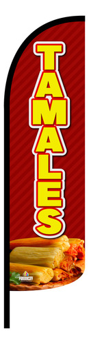 Bandera Publicitaria Antojitos Mexicanos (4x1 M) Solo Funda
