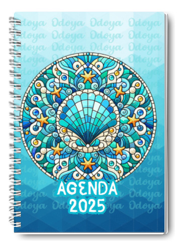 Agenda 2025 Com Planner 2 Dias Por Página Orixás - Umbanda Iemanjá