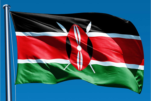 Bandera De Kenia (kenya) 90x150cm. Banderas Del Mundo.