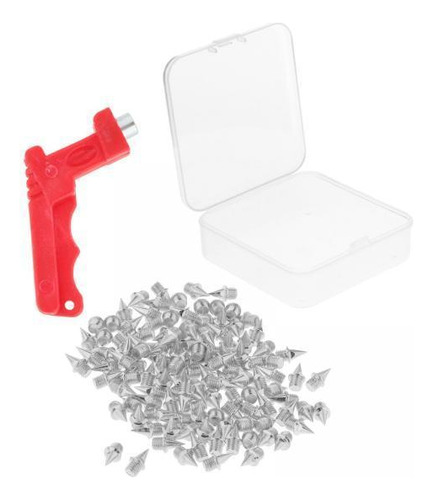 2xsteel Shoe Spikes Reemplazo Con Para Zapatos Track Plata