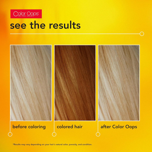 Color Oops Extra Conditioning Hair Color Remover, 1 Aplic...
