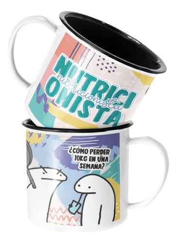 Taza Enlozada Lechera Nutricionista Regalo Nutricionista