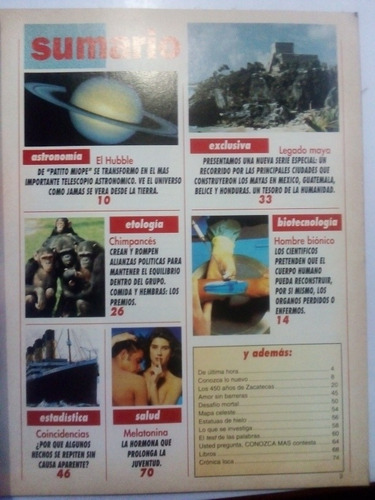 Imagen 2 de 4 de Revista Conozca Más Año 7 No. 8 Inteligencia Chimpancés