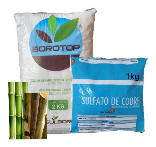 Adubo Boro Octaborato2kg + Cobre1kg/ Tratar Bambús Madeiras