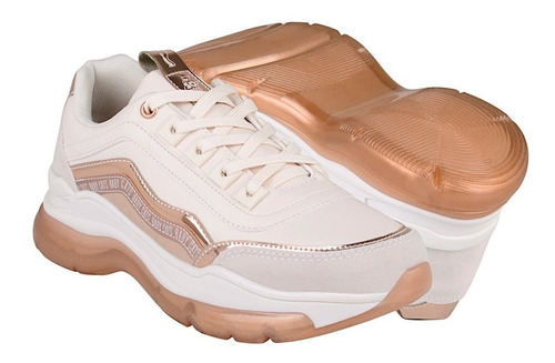 Tenis Casuales Dama Baby Cats 625652 Simpiel Beige