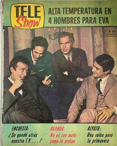 Revista Tele Show, Nº 44, Marlon Brando Uruguay 1967 Cr04