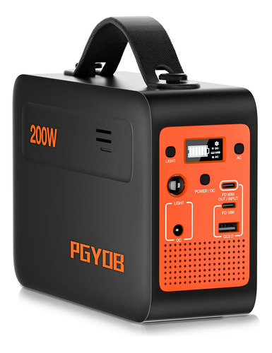 Pgyob Estacion De Energia Portatil De 200 W, 102.4 Wh/32000