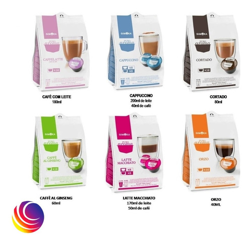 48 Capsulas Bebidas Compatíveis Dolce Gusto - Gimoka Italia