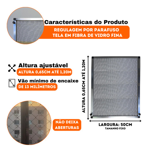 Tela Mosquiteira Removivel Pronta Para Colocar Na Janela
