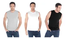Comprar Paquete De 3 Playeras Sin Manga Cuello Redondo Marca Yazbek