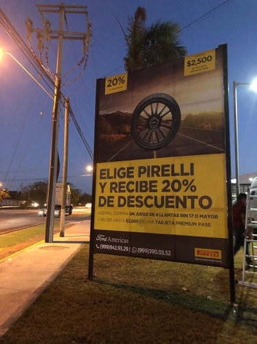 Lona Impresa Personalizada Publicidad Eventos Anuncio M2 2pz Negro