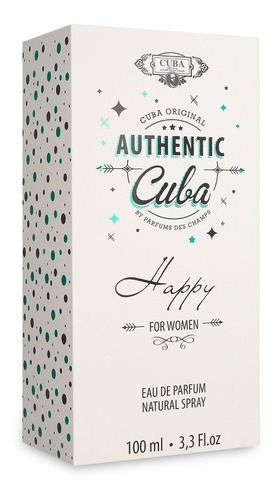 Authentic Cuba Happy For Women 100 Ml Edp Original