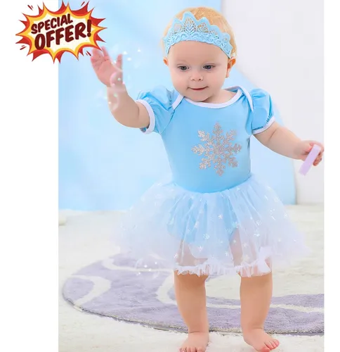 Vestido De Princesa Elsa Frozen Pa alero Ropa De Beb Ni a