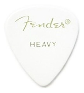 Uñeta Fender Heavy 351 Blanco
