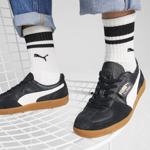 Zapatilla Puma Palermo Lth Negro Hombre
