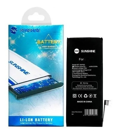 Bateria Pila iPhone 6 6g Certificad Sunshine 90d Gtia Tienda