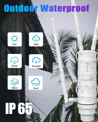 Extensor De Rango Wifi Al Aire Libre Ac1200, Punto De Acceso