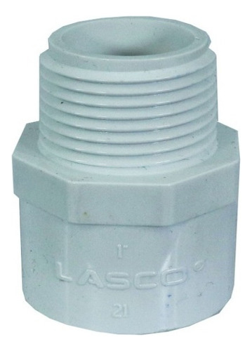 Adaptador Pvc Macho 436-010 De 25mm 15pz 10201460 Color Blanco