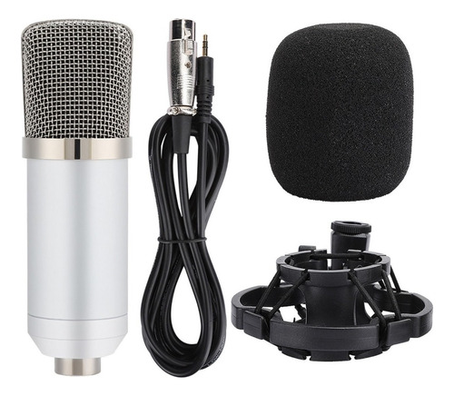 Microfono Condensador Para Estudio G-101 Color Blanco