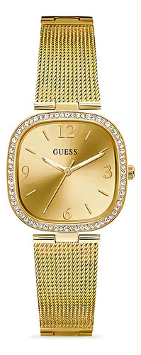 Relógio Guess Feminino Dourado Com Cristais Gw0354l2