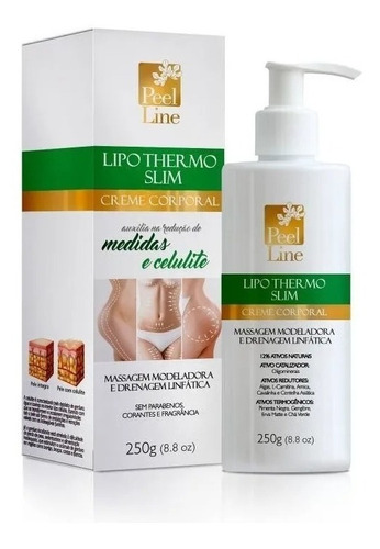 Creme Queima Gordura Reduz Medidas Trata Celulite Peel Line