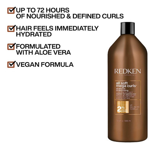 Shampoo Redken All Soft Mega Curls 1000ml