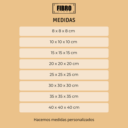 Caja 8x8x8 De Fibrofacil, Cnc, Para Souvenir Cm Pack Por 12