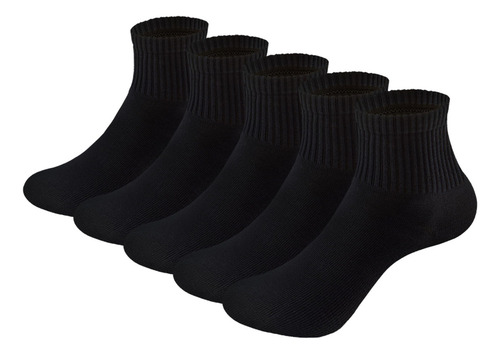 Calcetines De Algodón Para Mujer, 5 Pares Atléticos