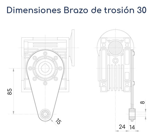 Brazo De Torsión Para Reductor De Velocidad Nº 30