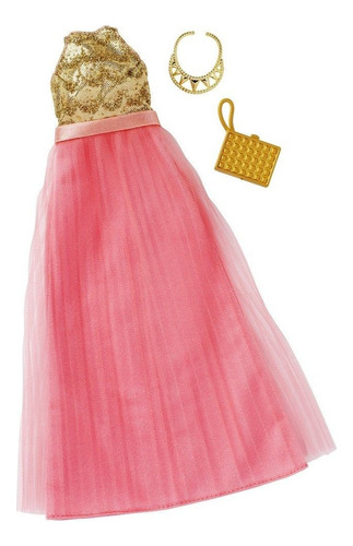 Barbie Fashions Look Completo, En Color Rosa Halter Vestido