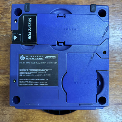 Nintendo Gamecube Todo Original + 128gb De Jogos Azul (Usado)