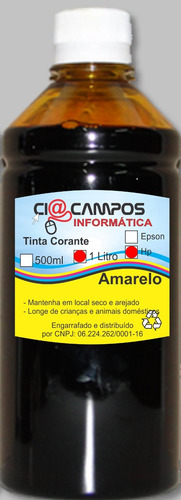 Imagem 3 de 3 de Tinta Compatível Epson - Kit 3 Coloridos - 500ml Cada Cor