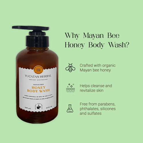 Lavado Corporal Con Miel De Abeja Maya A Base De Hierbas De