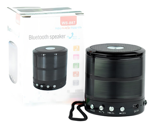 Mini Caixinha Som Bluetooth Portátil Usb Mp3 P2 Sd Rádio Fm Cor Sortido 110v/220v