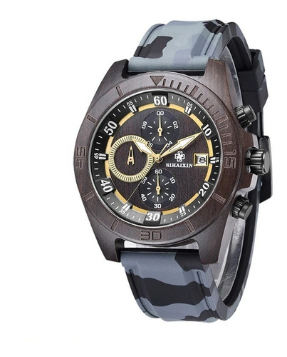 Reloj De Mano Deportivo Militar Para Hombres Reloj De Madera