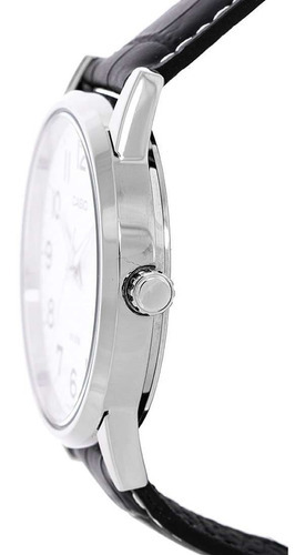 Reloj Casio Mtp 1302 Piel Negro Fechador Sumergible 50m