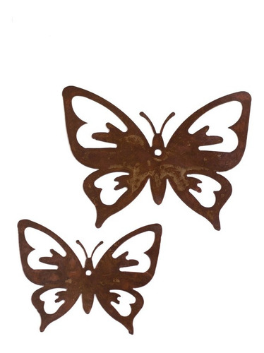 Imagen 3 de 5 de Figura Decorativa Chapa Oxidada Colgante Jardin - Disentino®