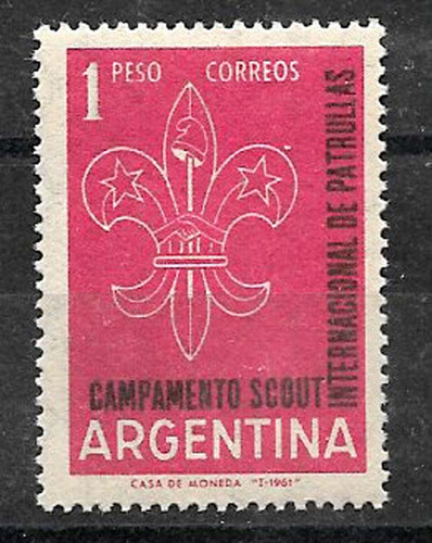 Argentina 1961 Encuentro Internaconal Scouts Yv 633 Mn