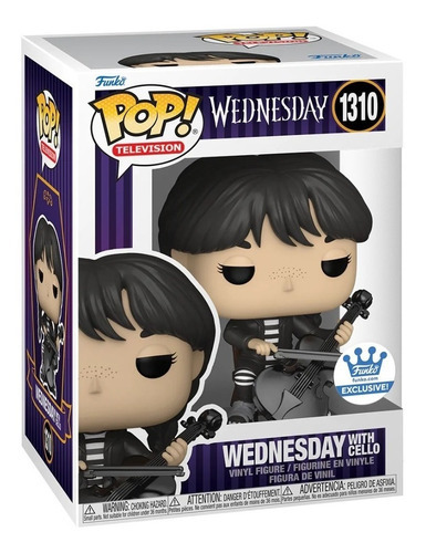 Funko Pop The Addams Family Wednesday Con Violonchelo #1310