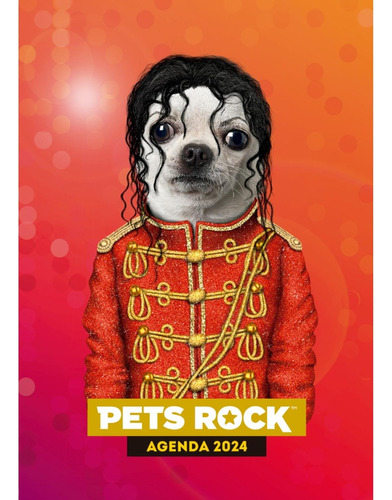 Agenda Pets Rock 2024 Popcorn Roja