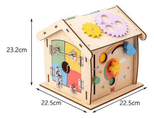 Casa De Madera Juguete Habilidades Básicas Para La Vida
